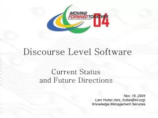 Discourse Level Software