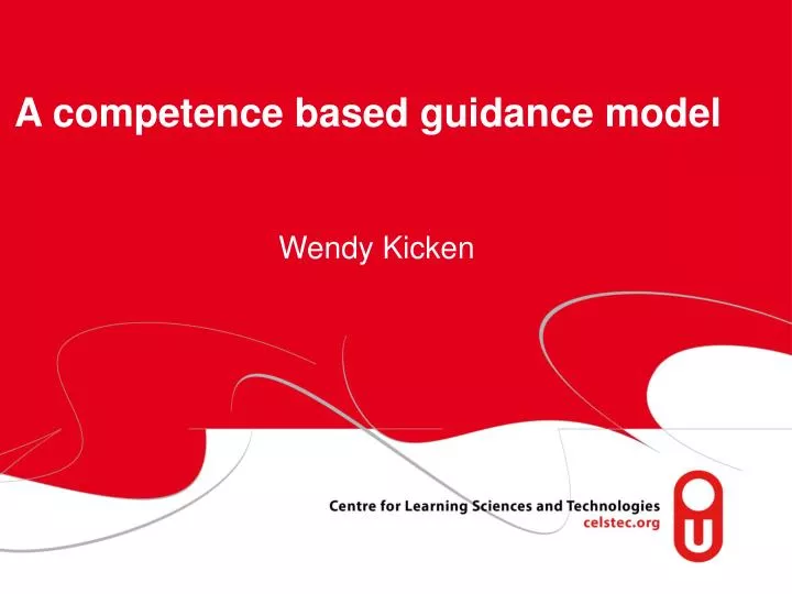a competence based guidance model