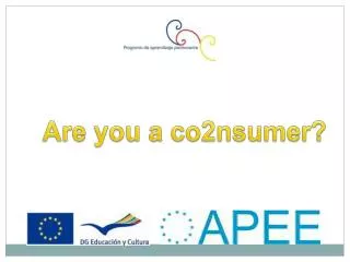 Are you a co2nsumer?