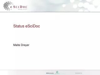 Status eSciDoc