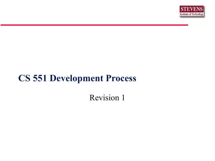 cs 551 development process