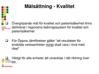 m ls ttning kvalitet