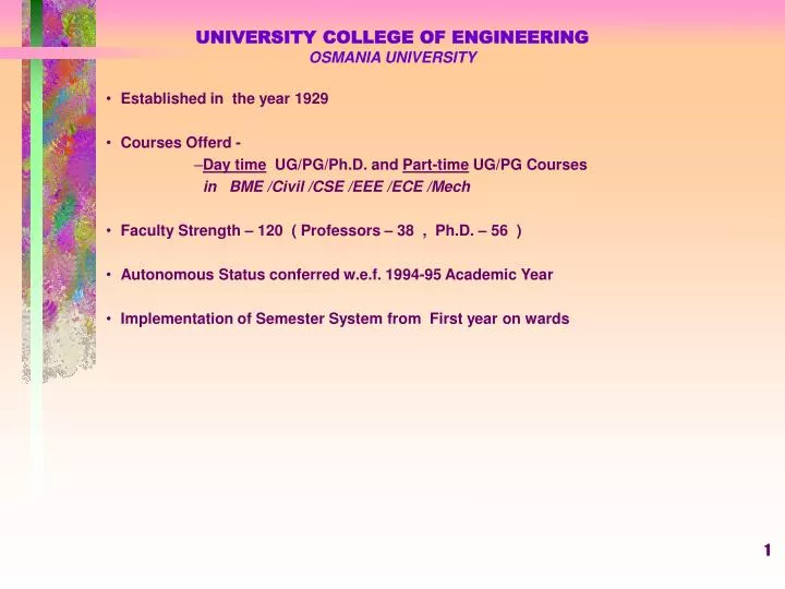 university college of engineering osmania university
