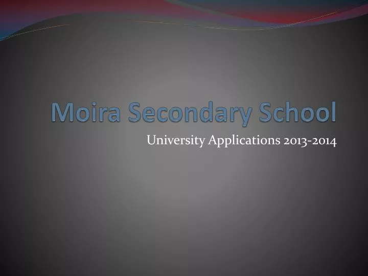 moira secondary school
