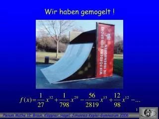wir haben gemogelt
