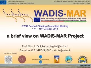 a brief view on WADIS-MAR Project