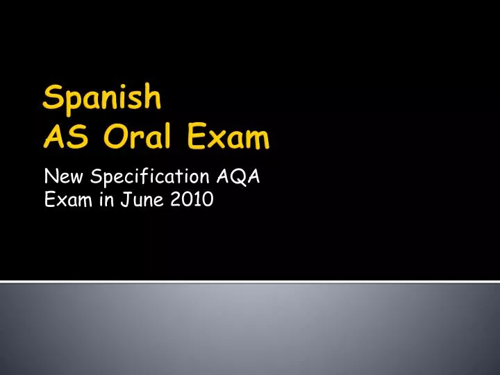 new specification aqa exam in june 2010