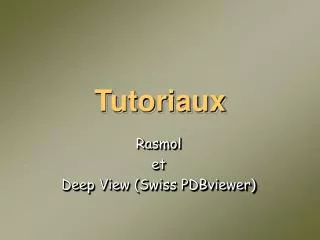 tutoriaux