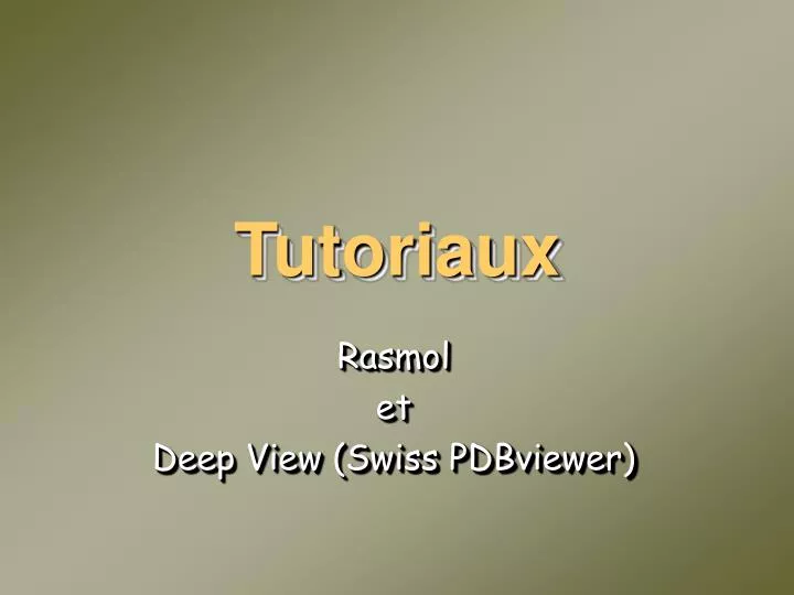 tutoriaux