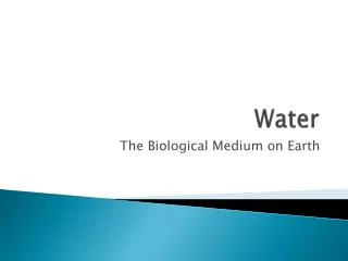 water