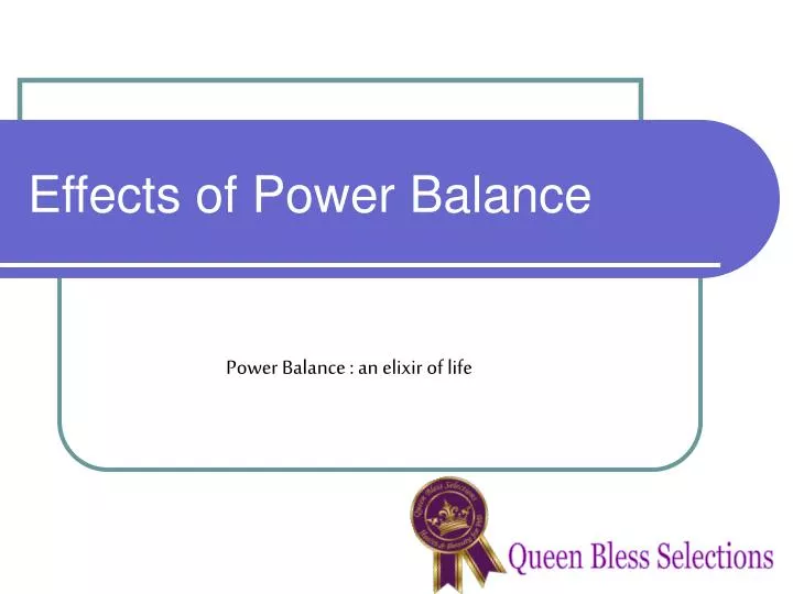 effects of power balance