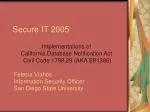 Secure IT 2005 - slide 1