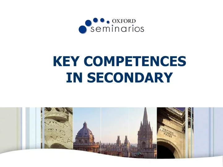 key competences in secondary