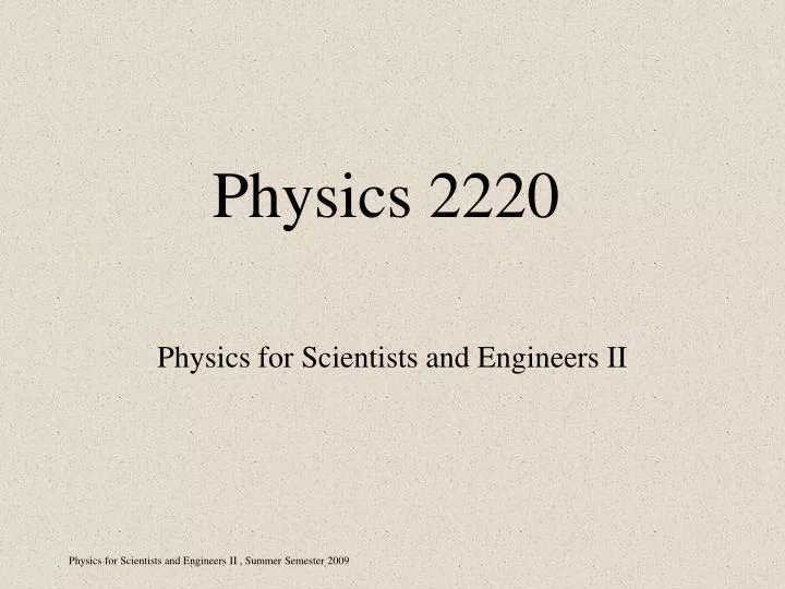 physics 2220