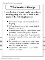 What makes a Group - slide 1