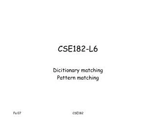 CSE182-L6