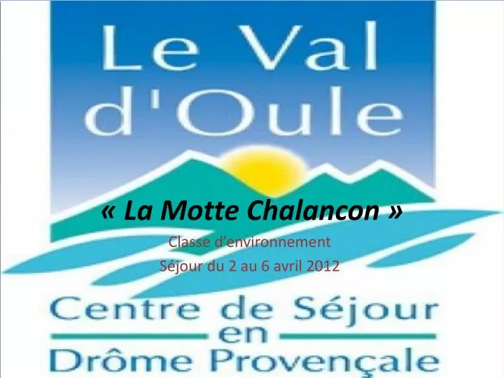 la motte chalancon