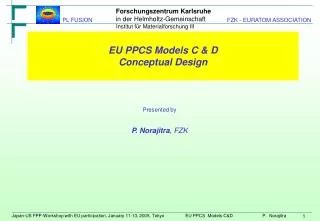 EU PPCS Models C &amp; D Conceptual Design