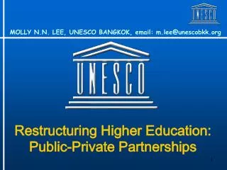 Restructuring Higher Education: Public-Private Partnerships