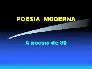 poesia moderna