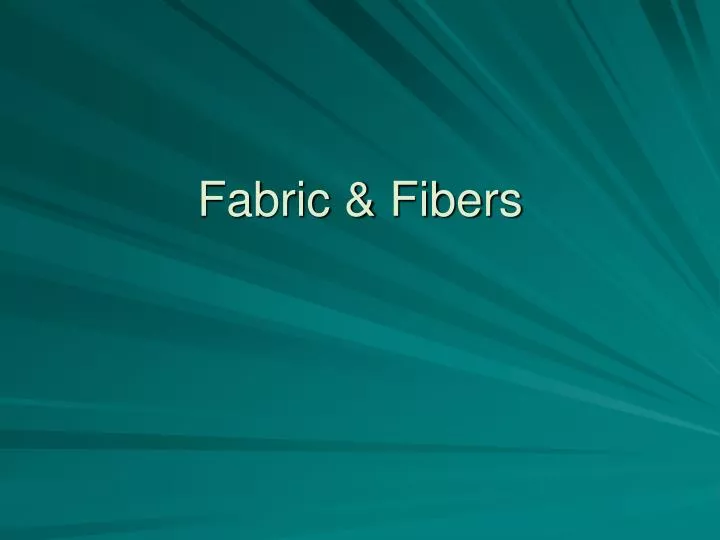 fabric fibers