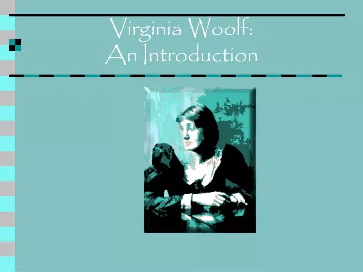 virginia woolf an introduction