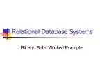 Relational Database Systems - slide 1