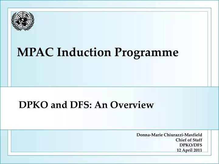 dpko and dfs an overview