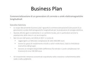 business plan