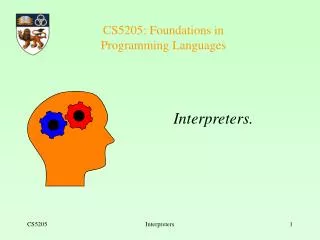 CS5205: Foundations in Programming Languages