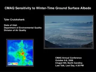 CMAQ Sensitivity to Winter-Time Ground Surface Albedo