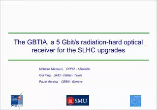 The GBTIA, a 5 Gbit/s radiation-hard optical receiver for the SLHC upgrades