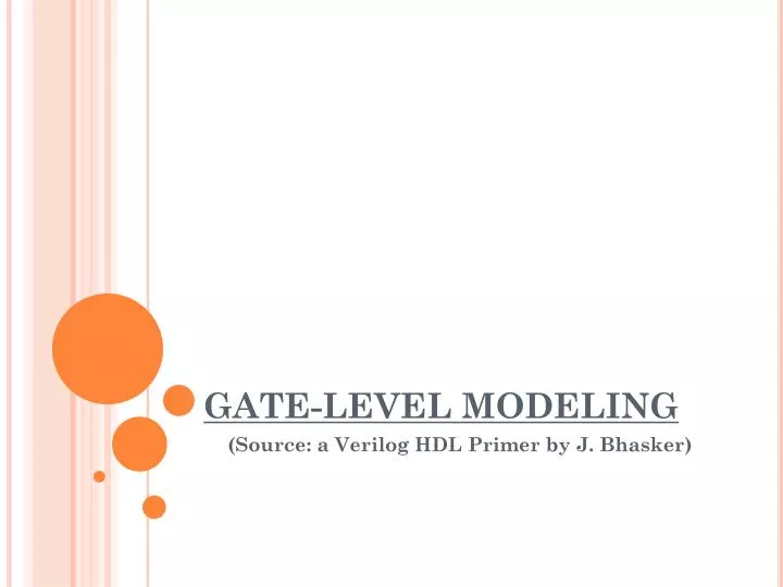 gate level modeling