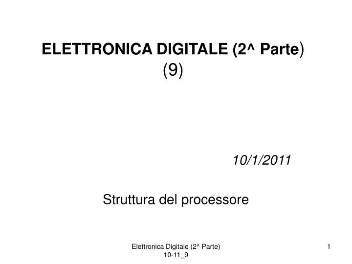 elettronica digitale 2 parte 9