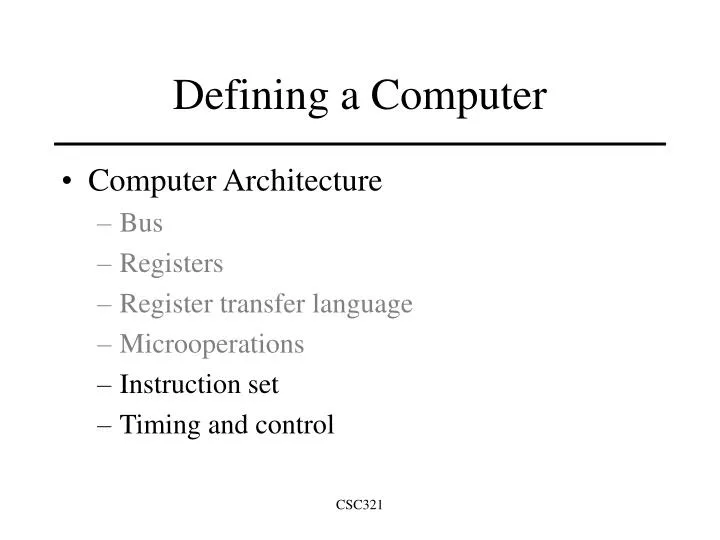 defining a computer