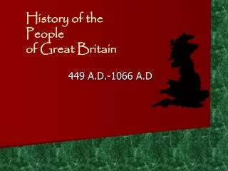 History of the People of Great Britain