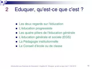 2 eduquer qu est ce que c est
