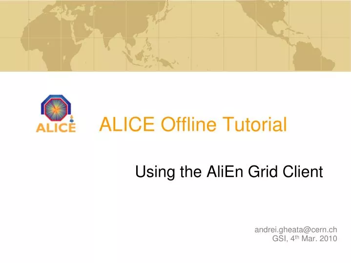 using the alien grid client