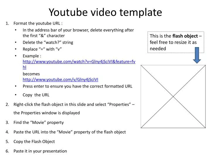 youtube video template