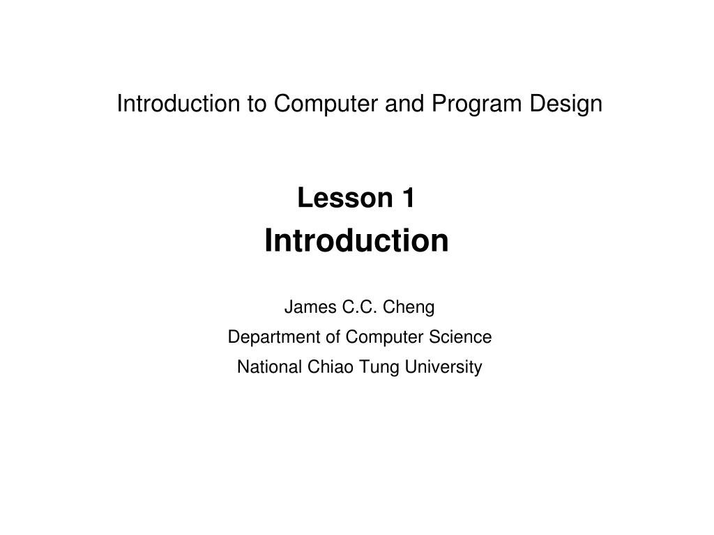 PPT - Lesson 1 Introduction PowerPoint Presentation, free download - ID ...