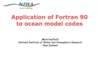 Application of Fortran 90 to ocean model codes