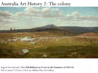 Australia Art History 2: The colony