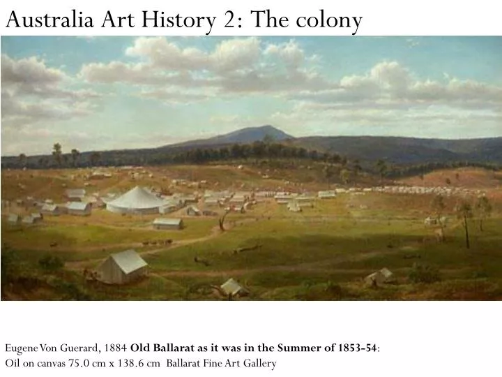 australia art history 2 the colony
