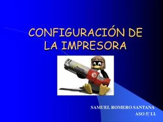 configuraci n de la impresora