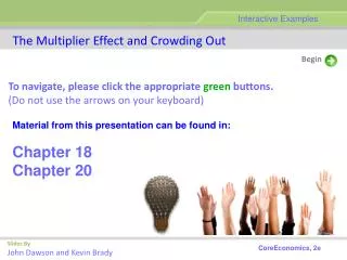 The Multiplier Effect and Crowding Out