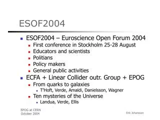 ESOF2004