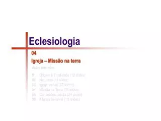 eclesiologia