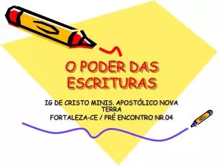 o poder das escrituras