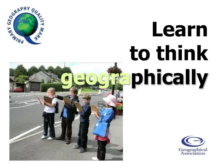 learn to think geogra phically