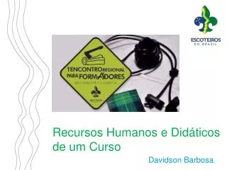 recursos humanos e did ticos de um curso